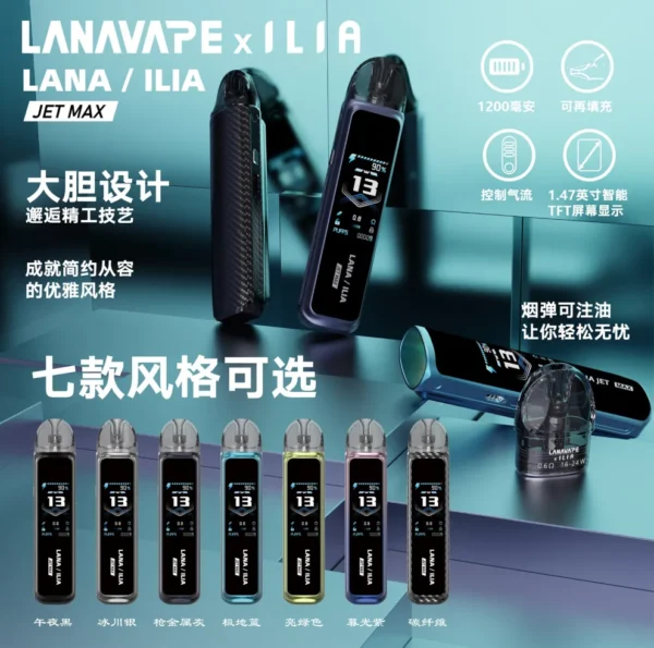 1_990x.webp LANA/ILIA 聯名款 Jet Max套裝側註油大煙主機|可重複注油|功率可調